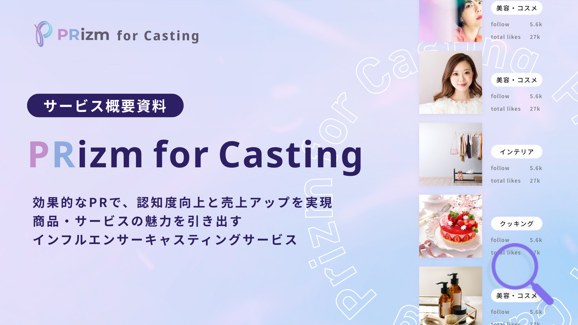 PRizm for Casting｜サービス概要資料